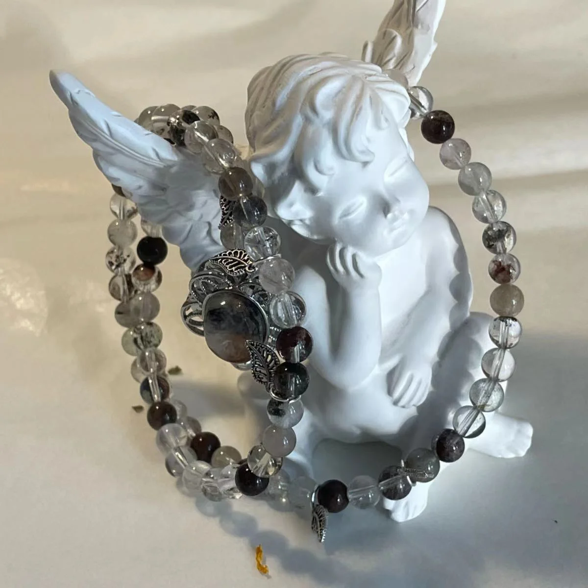 Triple-Layer 6mm Multicolor Ghost Crystal Beaded Bracelet - Enhance Positive Energy & Attraction