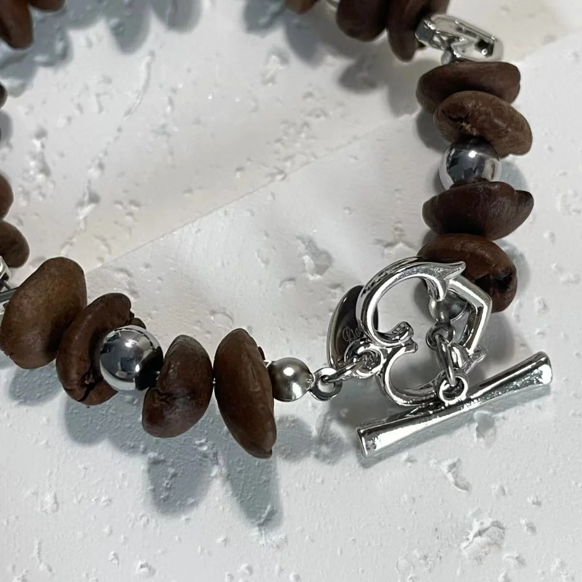 Coffee Bean Heart Bracelet - Unique Coffee Bean Design
