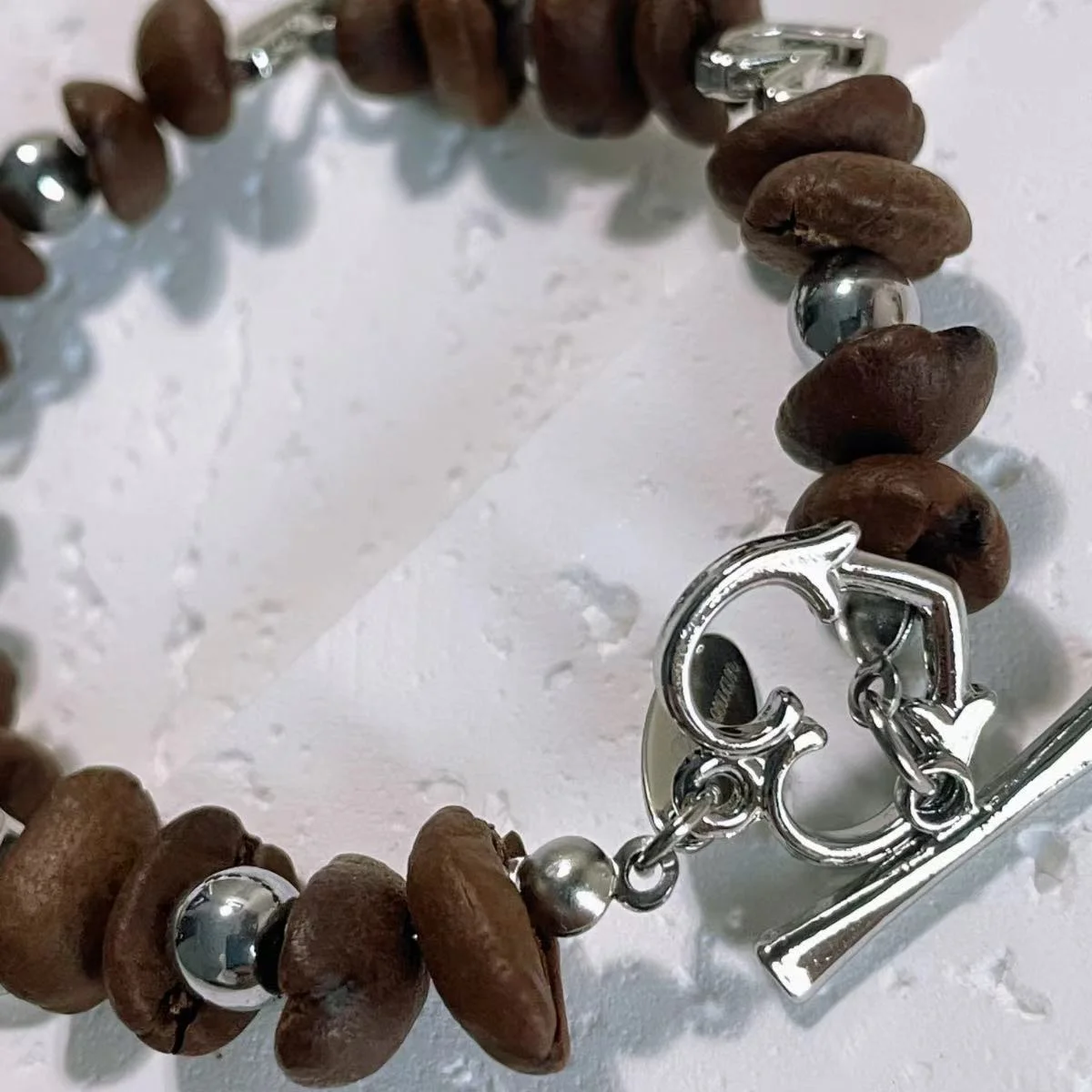 Coffee Bean Heart Bracelet - Unique Coffee Bean Design
