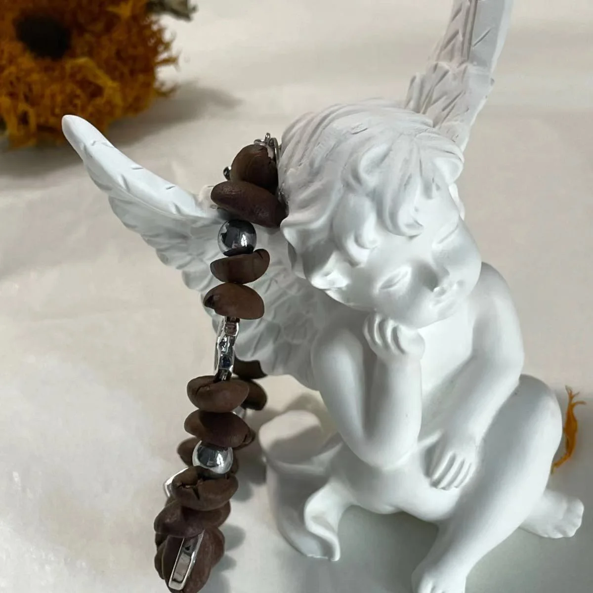 Coffee Bean Heart Bracelet - Unique Coffee Bean Design