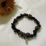 Coffee Bean & Obsidian Bracelet - Trendy Coffee Bean & Obsidian Combo