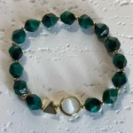 Green Tiger’s Eye Beaded Bracelet - Stylish Gemstone Jewelry