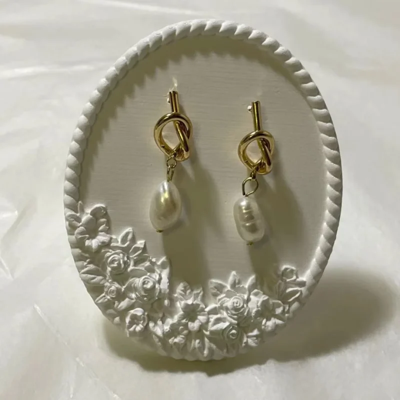 Classic Natural Freshwater Pearl Drop Earrings