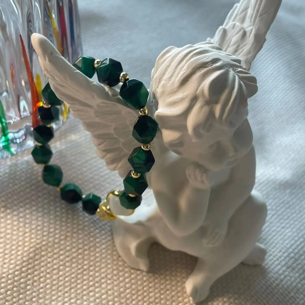 Green Tiger’s Eye Beaded Bracelet Image Green Tiger’s Eye Beaded Bracelet - Stylish Gemstone Jewelry