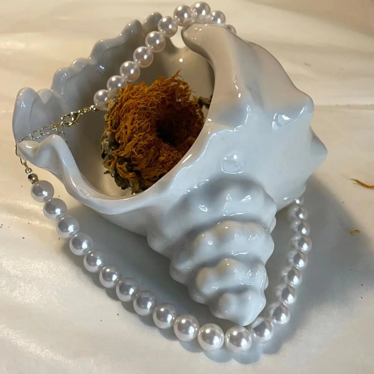 10mm Classic Imitation Pearl Necklace - Timeless Elegance