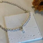 5mm Freshwater Pearl Necklace with Pearl Pendant