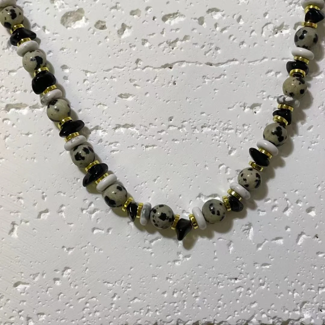 White Turquoise Beaded Necklace - Stylish & Modern