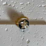 22K Gold Plated Floral Branch Open Ring - Elegant Flower Design