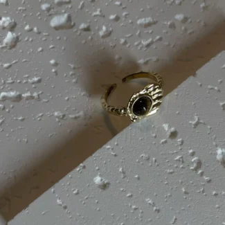 Oval Tiger’s Eye Stone Open Ring - Bold and Eye-Catching